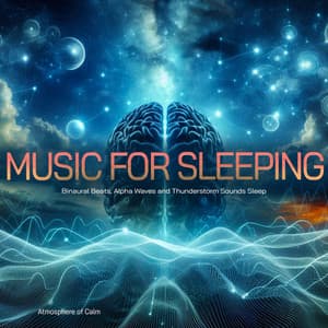 Music For Sleeping - Binaural Beats, Alpha Waves and Thunderstorm Sounds Sleep - Atmosphere of Calm