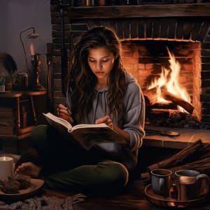 Meditación Junto Al Fuego Para El Trabajo: Productividad Y Calidez - Sonido del desierto