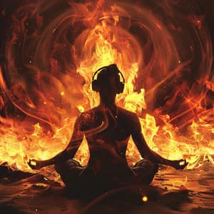 Hearth's Meditation: Fire's Calm Melodies - 1 Hour Meditation