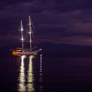 Night Calmness: Serene Sounds for Unwinding - Binaural Hz Tones Factory