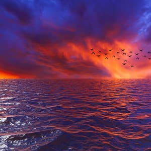 1 Coastal Night: Past The Horizon - Sea Waves Sounds