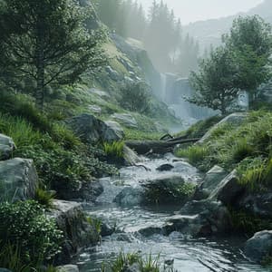Flowing Waters: Stream Sounds for Massage Therapy - Music For Massage