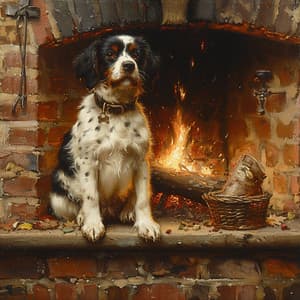 Sueños De Perros Tiernos: Ambiente Relajado Con Melodías De Fuego - Música Para Dormir A Los Perros