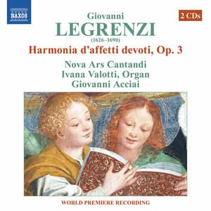 Legrenzi: Harmonia d'affetti devoti, Libro 1, Op. 3 - Giovanni Legrenzi