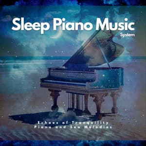 Echoes of Tranquility: Piano and Sea Melodies - Sleep Piano Music System