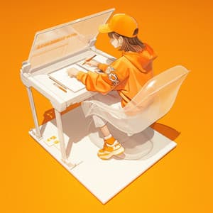 Himmelsk Kalejdoskop: Figurstudier ved Solnedgangens Port - Chillout Music Whole World