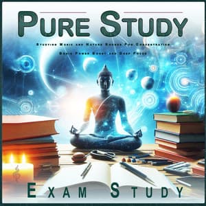 Pure Study: Studying Music and Nature Sounds For Concentration, Brain Power Boost and Deep Focus - Exam Study