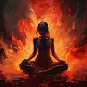 Firelight Relaxation: Art Song of Harmonious Flames - Auge Espiritual