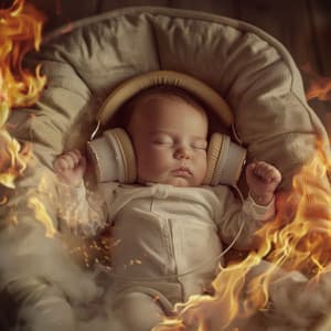 Gentle Lull of Fire: Music for Baby Sleep - Sleepy Bedtime Bear