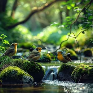 Nature's Creek Chorus: Binaural Birds in Melody - 92 96 Hz - RafaMu