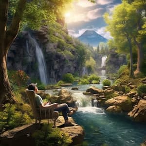 River Calm: Streamside Relaxation Melodies - Floating Log