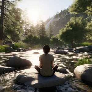 Meditación Del Río: Tonos Zen Fluyentes - Meditación Guiada