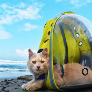 Cadence of Furry Friend's Ocean Crescendo: Music for Stress Relief - Sleeping Ocean Waves