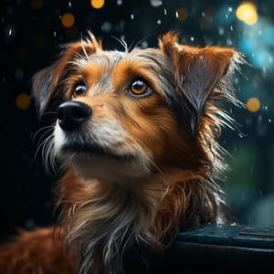 Retiro De Bienestar Lluvioso Para Perritos: Música Para Aliviar El Estrés - Felicidad de la música ambiental