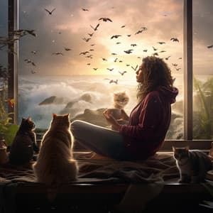 Firelight Serenity: Music for Beloved Pets - Celestial Flames Fire Sounds