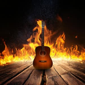 Flame Meditation Vibes: Relaxing Guitar Under Firelight - Worship Guitar