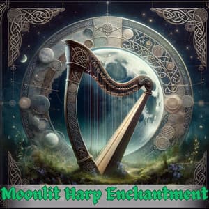 Moonlit Harp Enchantment: Celtic Melodies Under the Night Sky - Celtic Chillout Relaxation Academy