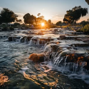 Concentración De Cascadas: Ritmos Musicales Del Río - Resplandor de la naturaleza