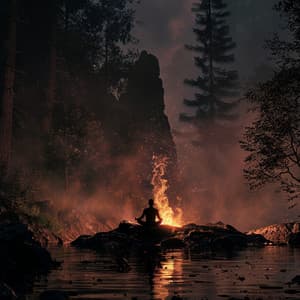 El Brillo Del Fuego Binaural: Profundidad De Relajación - Ser relajado ruido blanco