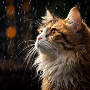 Armonía Felina Con Truenos: Melodías De Catnip Desatadas - Ruidos ambientales forestales