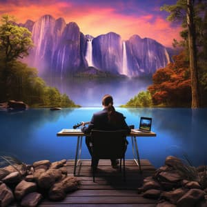 Office Waters Lullaby: Music by the Canal - Calm Waves Water