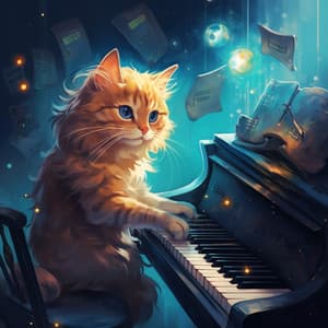 Piano Cats Comfort: Cozy Corner Harmony - Calming Cat Music