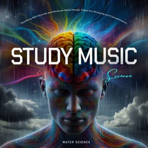 Study Music Science - Soothing Rain Sounds and Binaural Alpha Waves Piano For Studying and Concentration - Water Science
