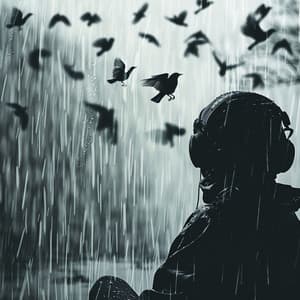 Dewdrop Melodic Chant: Binaural Birds in Rainy Nature - 78 72 Hz - Binaural Sleep Brainwave Beats