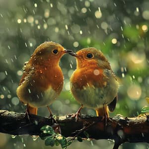 Tranquil Binaural Birds and Rain Harmony in Nature - Crossing of Souls