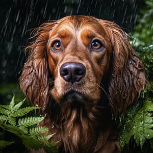 Gotas De Lluvia En Hojas: Sinfonía Calmante De La Naturaleza Para Mascotas - Experiencia meteorológica