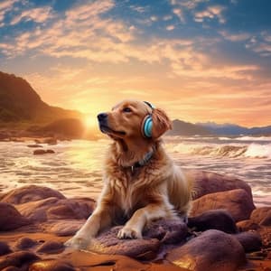 Deep Ocean Art Song Dog Serenity: Music by the Ocean - Ocean Waves for Deep Sleep