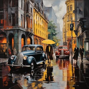 Office Productive Groove with Rain: Music for Stress Relief - Majestik