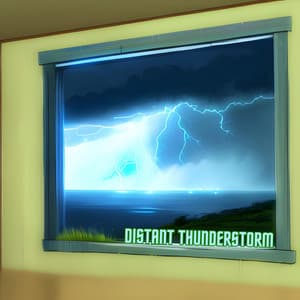 Distant Thunderstorm and Calm Monsoon for Deep Sleep, Relaxation and Mindfulness - Thunderstorm Bear