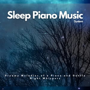 Dreamy Melodies of a Piano and Gentle Night Whispers - Sleep Piano Music System
