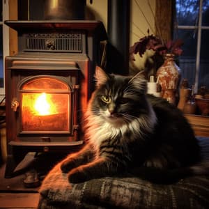Comodidad Felina: Sonido Ambiental Del Fuego Para Los Gatos - Orquesta de la Naturaleza