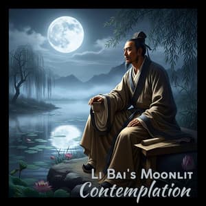 Li Bai's Moonlit Contemplation - Traditional Chinese Ambience – 中国氛围