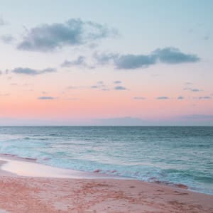 Waves Symphony: Harmonic Oceanic Melodies of Peace - Waterfall in the distance