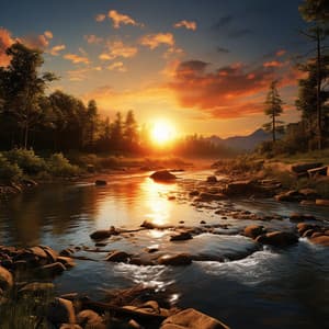 Serene River Meditation: Peaceful Water Harmonies - Flow Meditation
