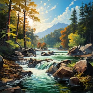 River's Rushing Current: Concentration Flow - Nature Queen