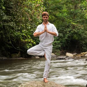 River Bird Harmony: Nature Creekside Mindful Yoga - Waters Of Deluge