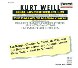 Weill, K.: Lindberghflug - Kurt Weill