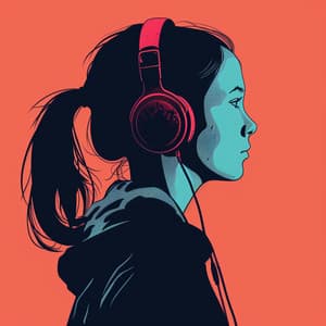 Crescendo of Calm: Soft Rhythmic Harmony - Rain Radiance