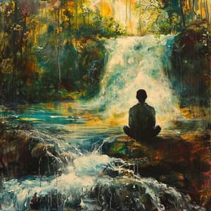 Meditation by the Water: Serene Flows - Celestial Meditation Vibes