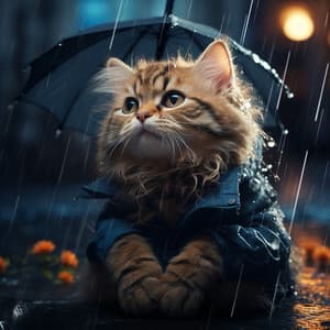Purring Rain: Feline Ambient Tunes - Stress Relief
