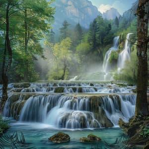 Corriente De Concentración: Sonidos De Agua Para Un Trabajo Enfocado - Música de estudio de relajación