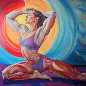 Celestials Yoga Konst: Skuggan av Solens Själfula Stunder - Yoga Namaste