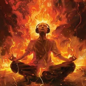 Meditation Within Fire: Serene Glow - Soulful Meditations