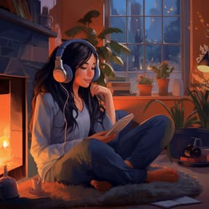 Embers of Tranquility: Binaural Fireside Relaxation - Binaural Beats Noise