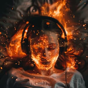 Ember Glow: Soothing Fire Sleep Melodies - Sleep Frequencies