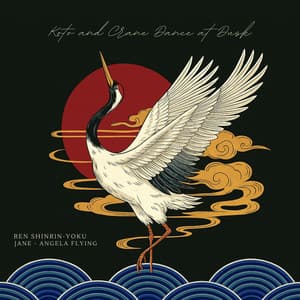 Koto and Crane Dance at Dusk - Ren Shinrin-Yoku